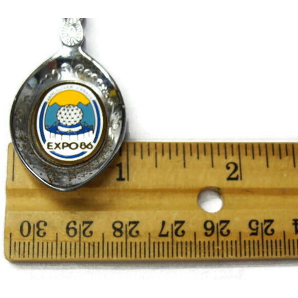 Vintage "Expo 86" Souvenir Collector Spoon Vancouver Canada Stainless - Picture 5 of 9
